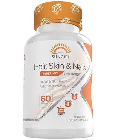 [850019632187] Sun Gift Hair Skin&amp;Nails Super Mix-30Serv.-60Tabs.
