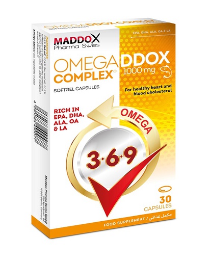 [4260586490886] Maddox Pharma Swiss  Omega Ddox Complex 1000Mg-30Serv.-30Caps.