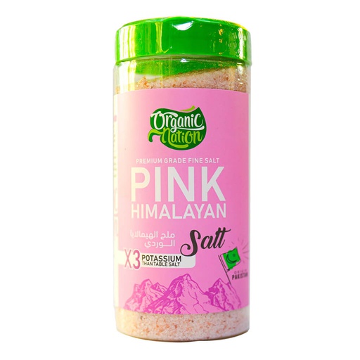 [6222023701670] Organic Nation Premium Grade Pink Himalayan Fine Salt-650G
