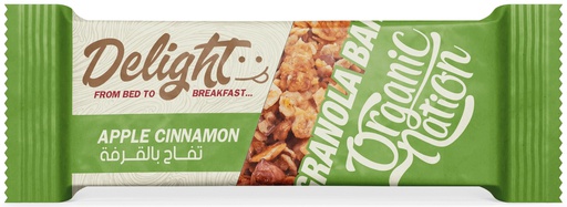 [6222023701410] Organic Nation Delight Granola Bar-40G-Apple Cinnamon