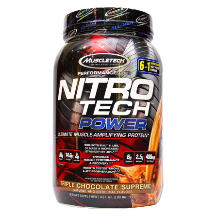 [631656709490] Muscletech Nitrotech power-19Serv.-907G-Triple Chocolate Supreme