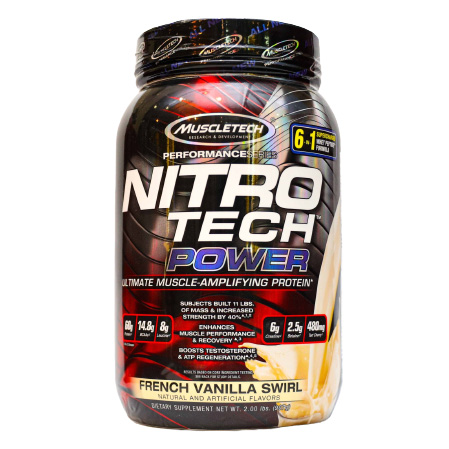 [631656709506] Muscletech Nitrotech power-19Serv.-907G-French Vanilla Swirl