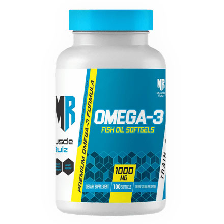[854636008387] Muscle Rulz Omega-3 Fish Oil 1000Mg-100Serv.-100Softgels