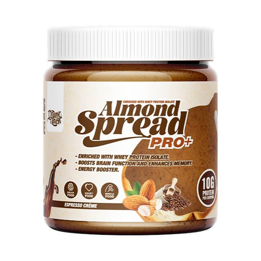 [6222023701779] Organic Nation Almond Spread With Whey protein Isolate-275G-Espresso Creme