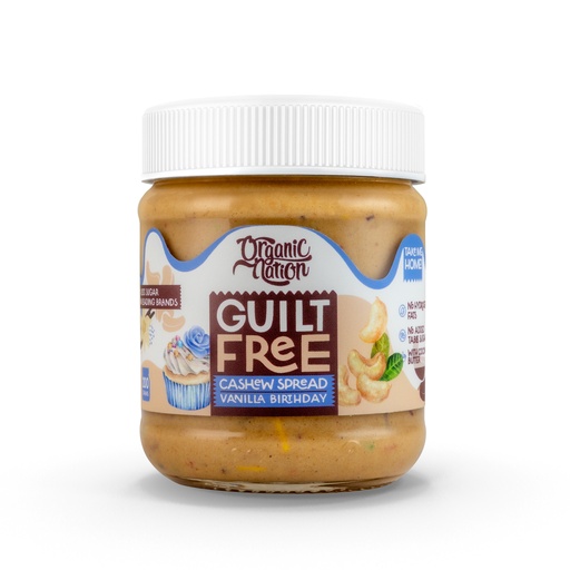[6222023701755] Organic Nation Guilt Free Cashew Spread-200G-Vanilla Birthday Cake