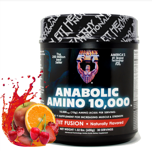 [799750002319] Healthy N' Fit Anabolic Amino 10,000-30Serv.-600G-Fruit Fusion