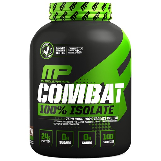 [713757858120] Muscle Pharm Combat 100% Isolate Protein-81Serv.-2268G-Chocolate Milk