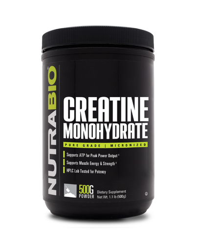 [649908230104] Nutra Bio Creatine Monohydrate Pure Grade Micronized-100Serv.-500G