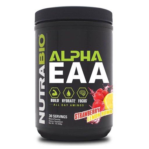 [649908527006] Nutra Bio Alpha EAA-30Serv.-440G-Strawberry Lemon Bomb