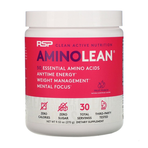 [854446006016] Rsp Clean Active Nutrition Amino Lean-30Serv.-270G-Fruit Punch