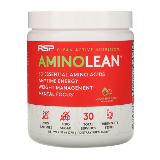 [858491007042] Rsp Clean Active Nutrition Amino Lean-30Serv.-270G-Strawberry Kiwi