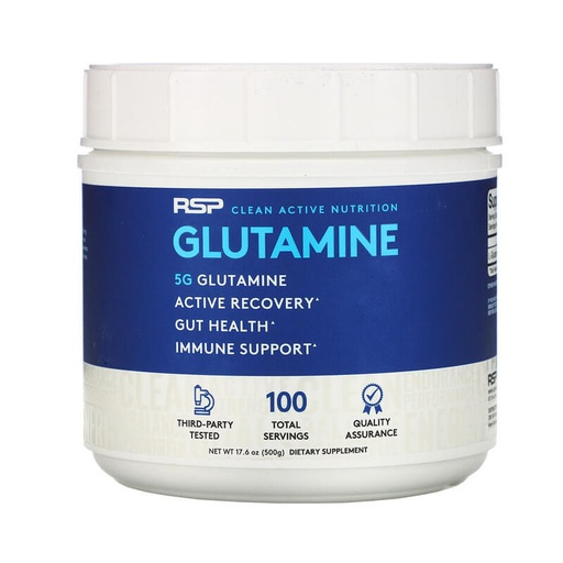 [852113002897] Rsp Clean Active Nutrition Glutamine-100Serv-500G-Unflavored