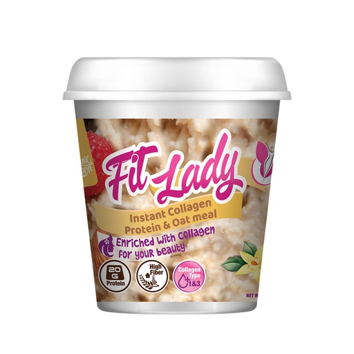 [6222023701793] Organic Nation Fit Lady Instant Collagen Protein&amp;Oat Meal-50G.-Vanilla