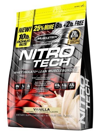 [631656709629] Muscletech Nitrotech -100Serv.-4.54KG-Vanilla
