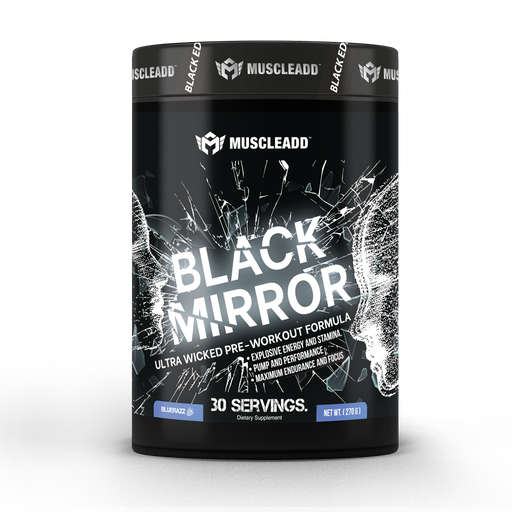 [6223007821025] Muscle Add Black Mirror-270G.-30Serv.-Blue Razz