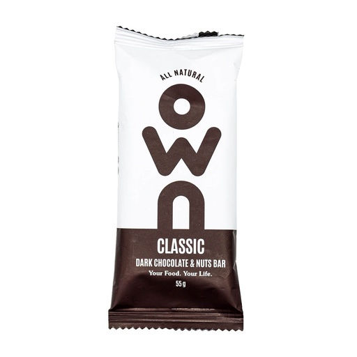 [745760017034] All Natural OWN-1Serv.-55G.-Classic Dark Chocolate &amp; Nuts