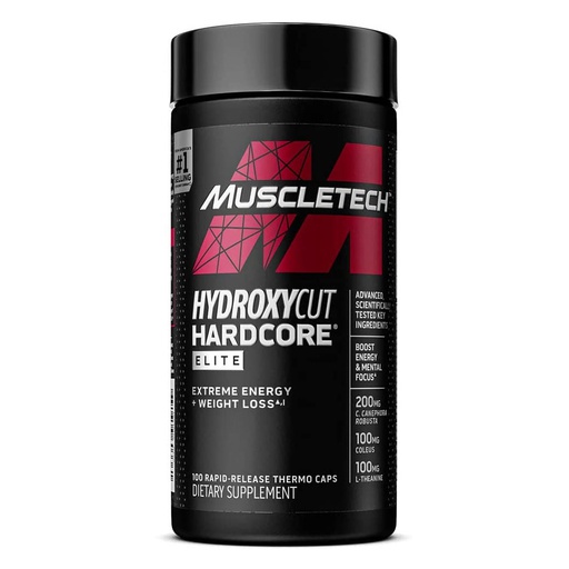 [631656603361] Muscletech Hydroxycut Hardcore Elite-50Serv.-100Caps.