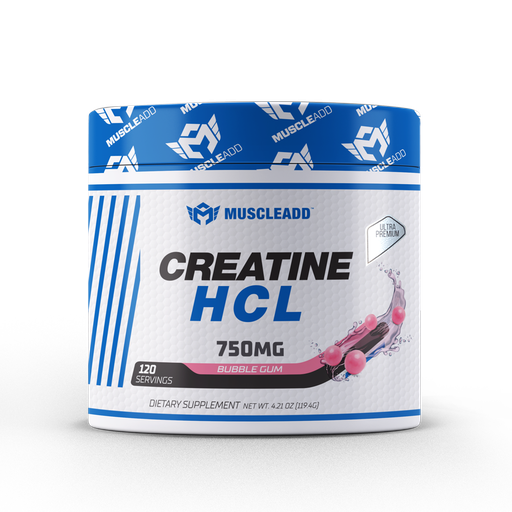 [6223007821056] Muscle add Creatine HCL-120Serv.-119.4G.-Bubble Gum