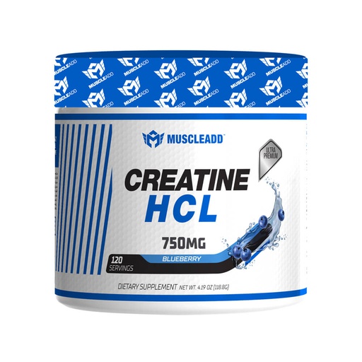 [6223007821049] Muscle add Creatine HCL-120Serv.-118.8G.-Blueberry