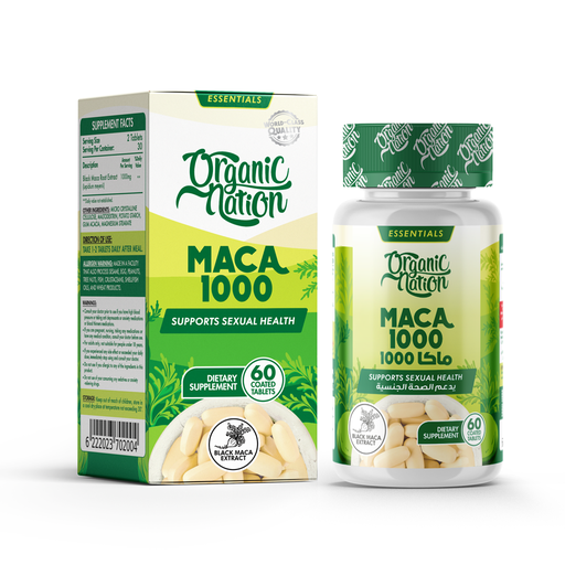 [6222023702004] Organic Nation Maca1000-30Serv.-60Tablets