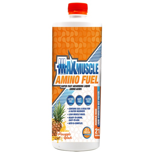 [6222023701915] Max Muscle Amino Fuel-21Serv.-945Ml.-Pineapple Splash