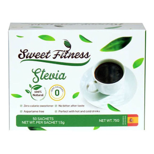 [6225000365094] Stevia Sweet Fitness-50Sachets-75G