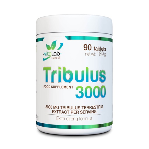 [0750122462445] Vitalab Natural Tribulus3000-45Serv.-90tabs.