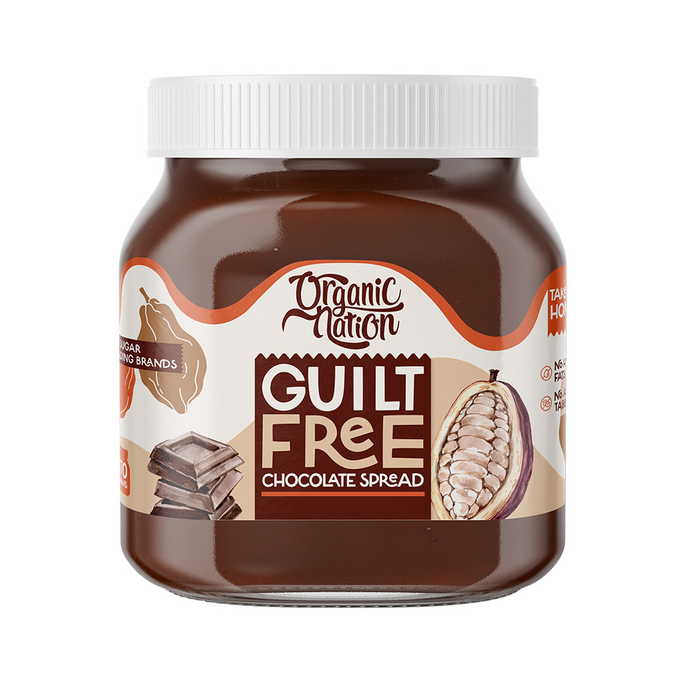 Organic Nation Guilt Free Chocolate Spread370G Maxmuscle Elite