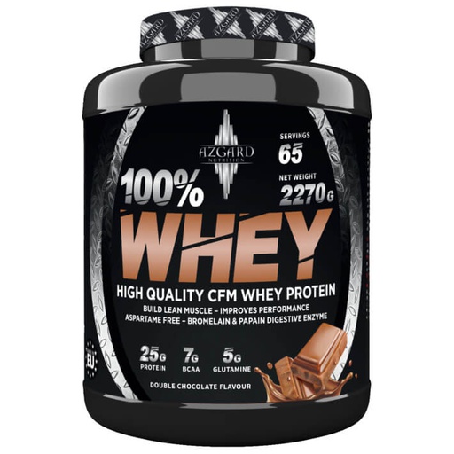 [5999569360616] Azgard Nutrition 100% Whey High Quality CFM Whey Protein-65Serv.-2270G.-Double Chocolate