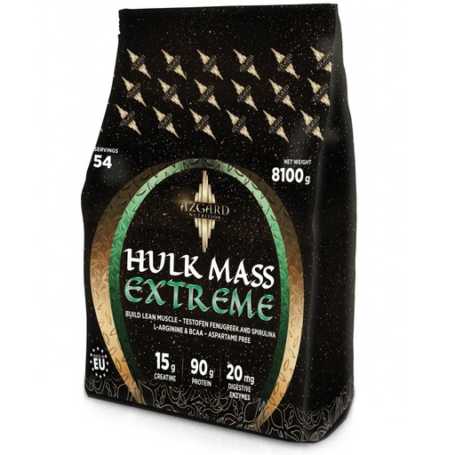 [5999569360180] Azgard Nutrition Hulk Mass Extreme-54Serv.-8100G.-Chocolate