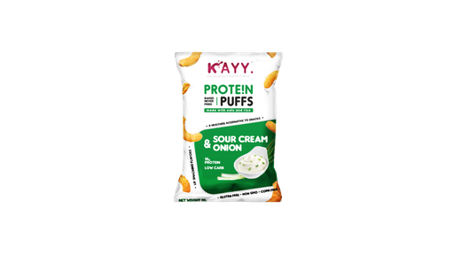 [6224010521179] Kayy Protein Puffs-70G.-Sour Cream &amp;Onion