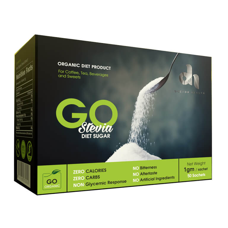 Dr.Health Go Stevia Diet Sugar50Sachets Maxmuscle Elite