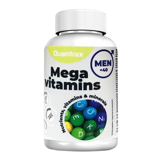 [8436574335491] Quamtrax Mega Vitamins Men+40-30Serv.-60Caps