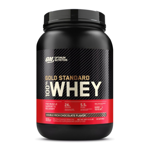 [748927051254] Optimum Nutrition Gold Standard 100% Whey-29Serv.-907G-Double Rich Chocolate