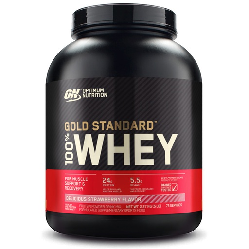 [748927050967] Optimum Nutrition Gold Standard 100% Whey-73Serv.-2.27KG.-Delicious Strawberry