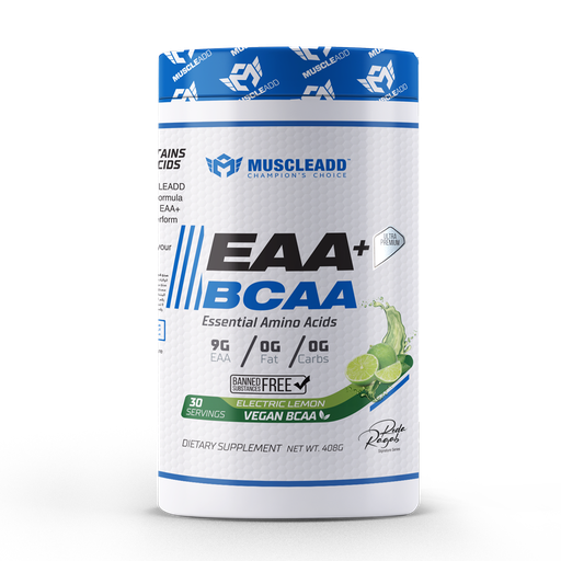 [6223007821063] Muscle Add Eaa+Bcaa Essential Amino Acids-30Serv.-390G.-Electric Lemon