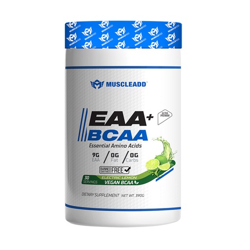 [6223007821063] Muscle Add Eaa+Bcaa Essential Amino Acids-30Serv.-390G.-Electric Lemon