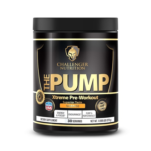 [6223007820981] Challenger Nutrition The Pump Xtreme Pre-workout-30Serv.-258G.-Orange
