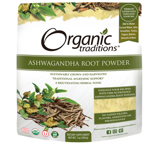 [627733003919] Organic Traditions Ashwagandha-40Serv.-200G
