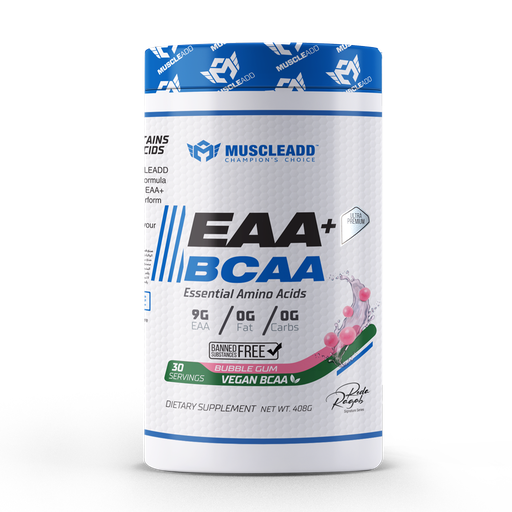 [6223007821070] Muscle Add Eaa+Bcaa Essential Amino Acids-30Serv.-390G.-Bubble Gum