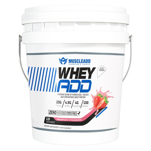 [6223007821391] Muscle Add Whey Add-133Serv.-4.5kg.-Magnificent Strawberry