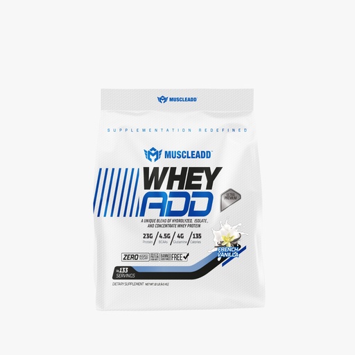 [6223007821384] Muscle Add Whey Add-133Serv.-4.5kg.-French Vanilla