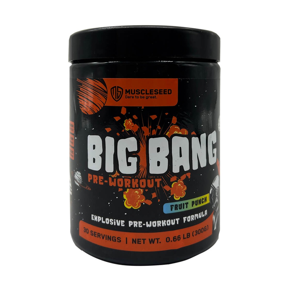 Muscleseed Big Bang Preworkout30Serv.300G.Fruit Punch Maxmuscle Elite