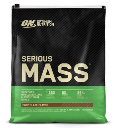 [748927063592] Optimum Nutrition Serious Mass-16Serv.-5.4KG-Chocolate