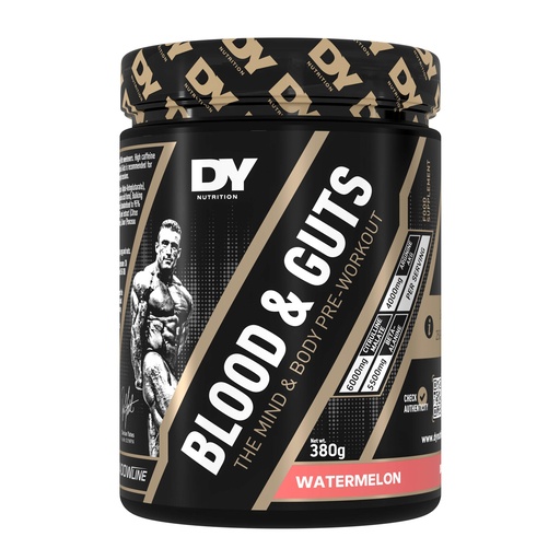 [5060763890411] Dy Nutrition Blood&amp;Guts The Mind&amp;Body Pre-workout-20Serv.-380G.-Watermelon