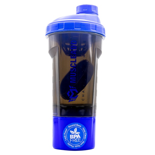 [6222023702509] Muscle Add Smart Shaker-550Ml.-Smoke Blue