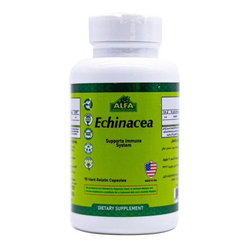 [676194170401] Alfa Vitamins Echinacea Supports Immune System-30Serv.-90Capsules
