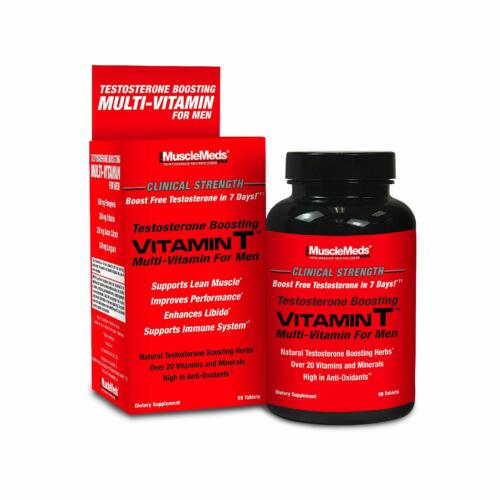 [891597005499] Musclemeds Testosterone Boosting Vitamin T Multi-Vitamin For Men-30Serv.-90Tablets.