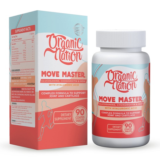 [6222023702356] Organic Nation Super Strength Move Easy-30Serv.-90Coated Tablets