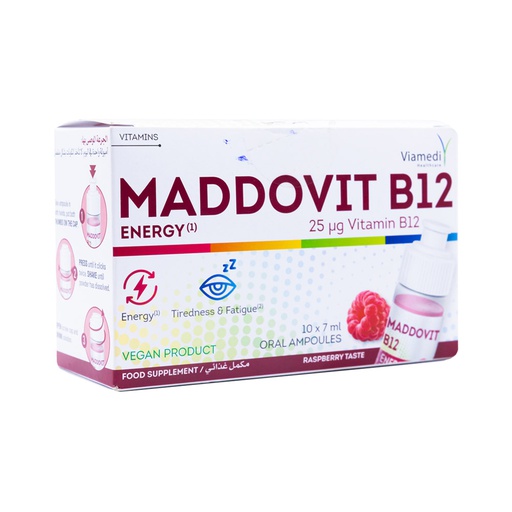 [4260754110165] Maddox Pharma Swiss Maddovit B12 Energy-10Serv.-Oral Amp.-Raspberry